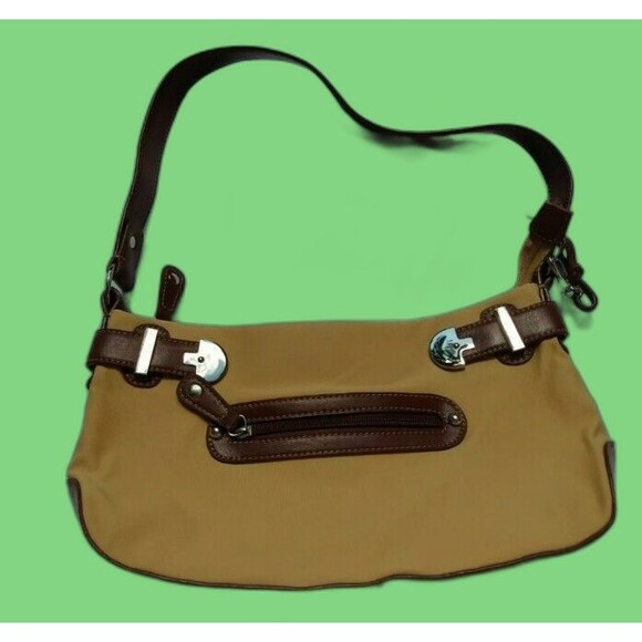 Etienne Aigner Handbag Tan Brown Inner Pockets Dividers Purse Pocketbook - Picture 1 of 8